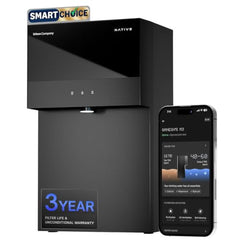 Native M3 Pro Water Purifier by Urban Company | Smartchoice | No Service for 3 Years, Unconditional Warranty | Stainless Steel Tank | 10-Stage RO+UV+100% Mineralization | Real-time Tracking