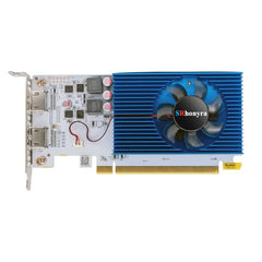 SRhonyra R5 230 Low Profile Graphics Card 2GB DDR3 Dual HDMI 1080P PCIe 2.0 x16 Bus Powered Support Splicing Mode 20 Watts SFF GPU