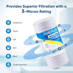 Pureplus Gravity Water Filter | 20 Liter Top Water Purifier | Chemical Free, Electricity Free | Water Filter for Home, Kitchen & Camping (White & Blue)
