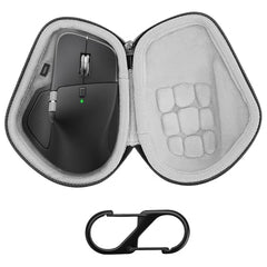 Geekria Hard Shell Mouse Case, Compatible with Logitech MX Master 4 / MX Master 3S / MX Master 3, EVA Travel Carrying Bag (Dark Gray)