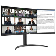 LG 34U640B Smartchoice 86 cm (34 Inch) 21:9 UltraWide WQHD (3440x1440) Curved Monitor(1800R), 144Hz, sRGB 99%, HDR10, Anti-Glare, HDMI X 2, DP, USB-C (PD 65W), PBP, PIP, Tilt/Height Adjustable Stand