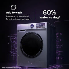Godrej 9 Kg 5 Star with 5 Years Comprehensive Warranty, Steam Wash, Digi Inverter Motor, 1400 RPM Spin Motor, Fully Automatic Front Load Washing Machine (WFEON ZUS 9014 5.0 IDCRM GLWH, Glacial White)