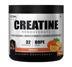 AS-IT-IS ATOM Creatine Monohydrate 100g - 32 Servings |Blue Razz Flavour