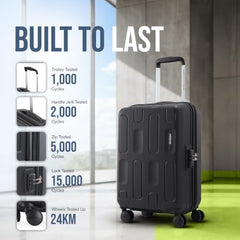 American Tourister 3PC PP Ivy 2.0-8 Wheel, Set (Small + Medium + Large) Hard Suitcase for Travel/Trolley Bag with Combination Lock & Smooth Sliding Double Wheel - Tan Orange, 55 Cm, 68 Cm, 79 Cm