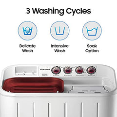 Samsung 9.5 Kg, 5 Star, Semi-Automatic Top Load Washing Machine (WT95A4260GD/TL, Air Turbo Drying, Dark Gray, 5 Year Warranty on Wash Motor)