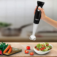 Wipro Elato FCB 104 Countertop Blender | 400 Watts Powerful Copper Motor | 2 Unbreakable Jars | Intelligent Sensor Technology | Smoothie Making Blender | 2-Year Warranty| Silver With Black