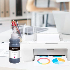 Amazon Basics Compatible Ink Refill Kit for Epson L130,L360,L380,L361,L565,L210,L220,L310,L350,L355,L365,L385,L405,L455 and L485 Printers | Vivid Color Matching Multi-Color Pack(C/M/Y/Bk - 70g x 4)