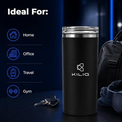 Kilig Vortex Blitz Portable Blender, Sip-Ready Jar Design, 470ml BPA-Free, USB-C Rechargeable, 3 Modes (Blend, Smoothie, Crush), 6 Blade system