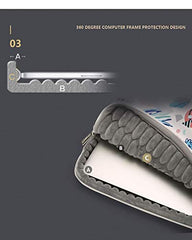 MOCA Laptop Sleeve Case 15-15.6 inch, Shockproof Protective Computer Sleeve Cover with Accessories Pocket, Water Resistant Compatible for MacBook Dell HP Acer Asus Lenovo