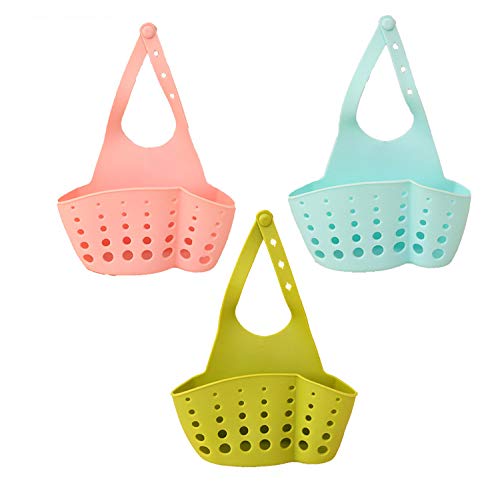 SYGA 1 Piece Kitchen Bathroom Sponge Soap Water Draining Hanging Holder,Random Color