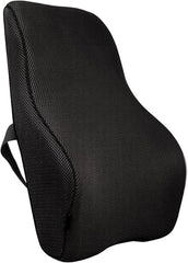 9villa Orthopedic Memory Foam Seat Cushion Perfect For Office Chair And Wheelchair Seat Pads For Office, Car, Home, Floor Helps in Back Pain Relief With Mesh Cover (18"x18"x3" Inch),Black