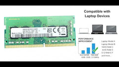8GB DDR4 Laptop RAM for Samsung 3200MHz PC4-25600 (PC4-3200AA) 1Rx8 Single Rank 260-Pin SODIMM Memory Module M471A1K43DB1-CWE