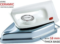 Phynix 3.5 KG Heavy Weight Industrial Automatic Laundry Electric Dry Iron Press Box Stainless Steel Cast Iron Base | 1000 Watts | 2 YEAR WARRANTY |for Home, Tailors, Hotels and Cloth Shop |Mo2