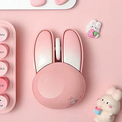 Lomiluskr Cute Cat Wireless Mouse, Lightweight Soundless Mice, 2.4G Wireless Mice, Candy Colors, Kawaii Mouse for Girls and Kids (Purple)