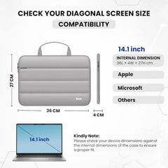 Dyazo 15.6 Inch Fluffy Laptop Sleeve | Soft Padded Protection | Water Resistant & Lightweight Laptop Sleeve Case Compatible for MacBook, Dell, HP, Lenovo, Acer, Asus and Other Notebook (Black)
