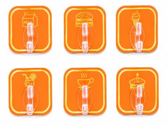 Shivstor 15 Pack Self Adhesive WallHook Heavy DutyHook for Hanging Without Drilling Transparent Nail Free StickyHook Strong Wall Hanger Set of 15 FlowerHook for Kitchen Bathroom Home Storage