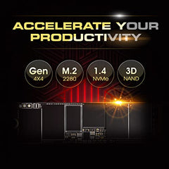SP Silicon Power UD9X 500GB NVMe PCIe 4.0 M.2 2280 SSD, Up to 5000MB/s, 3D NAND, Gen4x4 Internal Solid State Drive for PC, Laptop, Desktop (SP500GBP44UD9005IN)