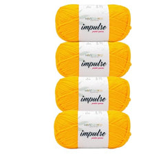 WOAFASHIONS - World of Arts Impulse Hand Knitting & Crochet Yarn, Premium Acrylic, 4 : Medium (Anchor Grey) (100gms / 3.5oz / 200mtr / 218yds)