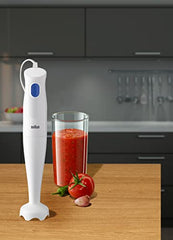 Braun MultiQuick 1, Powerful 450W Hand Blender, Made in Europe, EasyTwist Technology, Lightweight, Stainless Steel German Design, Dishwasher Safe, Make Baby Food, Chutney, Smoothie, Soup, MQ10.000P