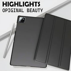 ProElite Cover for Xiaomi Mi Pad 8/8 Pro/Mi Pad 7/7 Pro 11.2 inch Cover, Flip Case Cover with Transparent Back & Stylus Pen [Auto Sleep Wake Support], Black