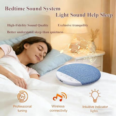 Clefairy Mini Portable Flat Under Pillow Speakers, with White Noise Timer Wireless Sleep Aid with Stereo Bass Private Sleep Headphones for Adult Kids,Bluetooth Sleep Pillow Speakers