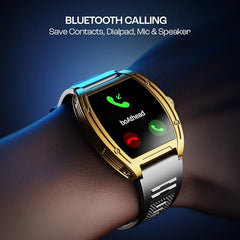 boAt Enigma Radiant Luxury Watch for Man w/1.43"(3.63 cm) AMOLED Display, AOD, Premium Metal Build, Round Dial, 200+Watch Faces, Upto 7 Days Battery Life, Fitness smartwatch for Men (Metal Black)