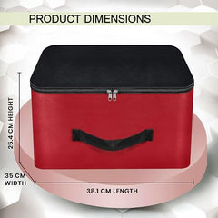 Storite 2 Pack Nylon Wardrobe Bag Underbed Cloth Storage Organizer | Moisture Proof Storage Bag, Storage box for Clothes Saree Bags, Zippered Closure & Handle - Magenta,37x34x23 cm