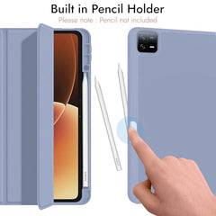 Robustrion Cover for Xiaomi Mi Pad 8/8 Pro/Xiaomi Pad 7/7 Pro 11.2 inch Cover Case with [Pencil Holder], Trifold Flip Case Cover for Xiaomi Pad 7/8 Cover [Auto Sleep Wake] - Black