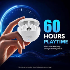 Kratos TW02 Ear Buds Wireless with 60H Playtime, Noise Isolation & Clear Calls, Bluetooth Earbuds with Voice Assistant, Ear Buds with Bluetooth V 5.3 & with Type C Fast Charging, IPX5 TWS Earphones