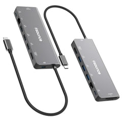 Sounce 4-Port USB 3.0 Hub for PC – High-Speed Aluminum USB Hub Compatible with PC, MacBook, Mac Pro, Mac mini, iMac, Surface Pro, and XPS. 4-Port High Speed USB Hub with Aluminium Shell