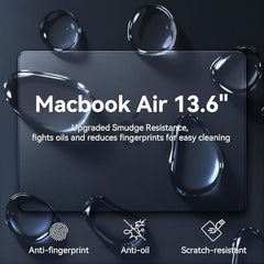 EooCoo Case for MacBook Air 13.6" Cover M5 M4 M3 M2 2026-2022 Light & Thin