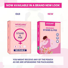 MILDCARES Disposable Stand and Pee Device for Women (Pack of 2, 10 Units Each) | Hygienic Female Urination Device | Ideal for Travel, Public Toilets, Camping & Pregnancy Use