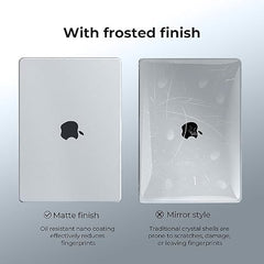 PC LABEL Matte Finish Hard Shell Case for MacBook Pro 14 Inch ((2021–2026) M4/M3/M2/M1 A3112/A3185/A3401/A2918/A2992/A2779/A2442/A3426/A3427), Lightweight Protective Cover with Free Black Keyboard Skin