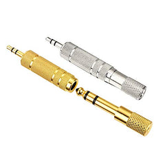 LipiWorld® Headphone Adapter 6.35mm Male to 3.5mm Female and Audio Stereo Plug 3.5mm Male to 6.35mm Female (Available Color 6 Pieces Combo)
