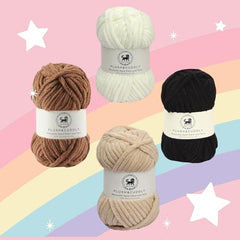 NESTNHAVEN , Plush & Cuddly Sets 2.0 , Chenille Yarn Supersoft Hand Knitting Wool Ball, set of 4 , 400 grams (1 Ball/100 Gram Each) Suitable for Craft, Babywear, Toys , Baby Blankets , 5 Bulky, Shades - NNHS 2.0 (Set 26 baby Pink , lilac , hot pink…
