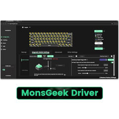 MONSGEEK FUN60 Pro Rapid Trigger Gaming Keyboard 16k Scan Rate SP Magnetic Switch HE Keyboard Wired 60% Black Shine-Through (Glare Magnetic Switch)