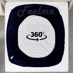 Feelme Mattress Cover King Size 84x84 Waterproof Cotton Mattress Protector for Double Bed (84x84 Inch/ 7x7 Feet Grey) 210 GSM 100% Waterproof