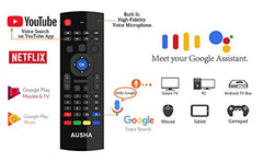 BEEBIRD Voice Air Mouse Remote Controller with Keyboard - 2.4 Ghz Wireless Connection, Intelligent Learning (IR), Voice Control Air Fly Smart Remote for PC, Smart TV, Android TV Box