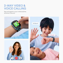 boAt Sailor Nav Kids Smartwatch with 2-Way Video & Voice Calling, Real Time Location Monitoring via Google Maps, Geofencing, 4G SIM Compatible, Parental Control, SOS, Smartwatch for girls (Fairy Pink)