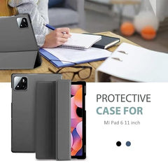 ProElite Cover for Xiaomi Mi Pad 8/8 Pro/Mi Pad 7/7 Pro 11.2 inch Cover, Flip Case Cover with Transparent Back & Stylus Pen [Auto Sleep Wake Support], Black