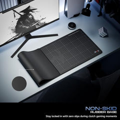 daWg KeyMat R1 Esports Gaming Mouse Pad, 800 x 300 mm, 4mm Thickness Extended Desk Mat, Anti-Fray Stitching, Anti-Skid Rubber Base, Pro-Grade Tracking Surface, High-Velocity Glide (Dragon)
