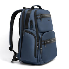 ICON The Overnighter Laptop Backpack 30L | Durable Oxford Fabric, Fits 15.6" Laptops | USB Charging Port, Luggage Sleeve | Water-Resistant, Multipurpose Unisex Bag for Short Trips - Blue.
