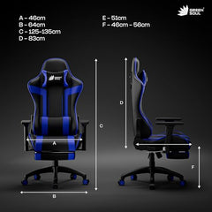 Green Soul Raptor 2.0 Racing Edition Ergonomic Gaming Chair with Premium PU Leather, Adjustable Neck & Lumbar Pillow, 3D Adjustable Armrests & Heavy Duty Nylon Base (Black & Red)