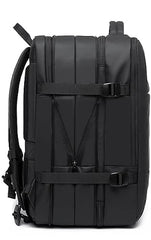 Red Lemon Titan Ultrafit Plus Bange Series 15.6-inch Laptop Bags Backpacks for Men and Women 45L Outdoor and Camping 3in1 Office Bags,Travelling,Backpack (With Bottle Holder), Black