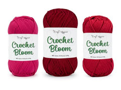 Craft Affair | Crochet Bloom Cotton Yarn 8ply (Each Color 2mm, 77Meter, 50Gram) 100% Pure Cotton | for Knitting Yarn | Craft & DIY Project: Grey, Pink, Off White