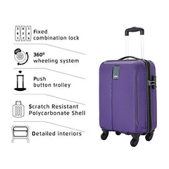 Safari Thorium Neo 8 Wheels Spinner Set of 3 Trolley Bags, Hard Case Polycarbonate, 360° Wheeling Carry on & Check-in Luggage for Men & Women, Suitcase for Travel, Trolley Bags for Travel, Dusk Green
