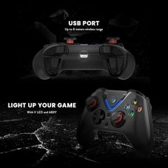 Cosmic Byte ARES Wireless Controller for PC, Hall Effect Joystick & Triggers, Dual Vibration, Backit ABXY Buttons, Turbo, Auto Turbo (White)