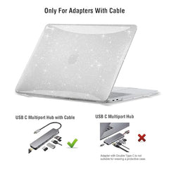 EooCoo Clear Case for Apple MacBook Pro 13 inch Cover M2 M1 2016-2022
