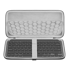 GEEKRIA Keyboard Travel Carry Case Compatible with Logitech MX Keys Mini, EVA Hard Shell Bag (Dark Grey)