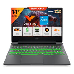 HP Smartchoice Victus, 14th Gen Intel Core i5-14450HX, 6GB RTX 3050, 24GB DDR5(Upgradeable) 512GB SSD, 144Hz, 300 nits, 15.6''/39.6cm, Win11, Office 24, Mica Silver, 2.3kg, fa2303/15tx, Gaming Laptop